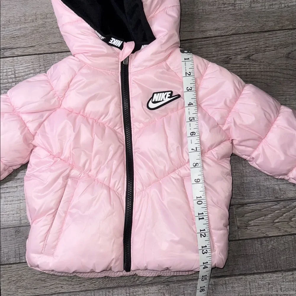 Nike Light Pink Puffer Hooded Jacket